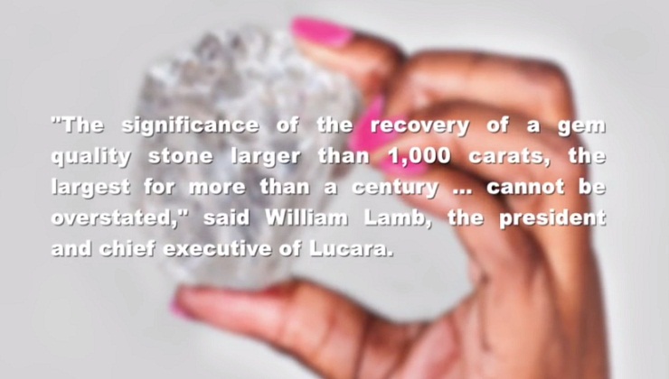 1,111 carat ‘High Quality Diamond’ found at Botswana mine