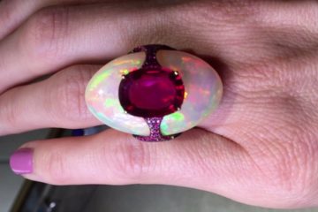 Boghossian Opal and Ruby Ring