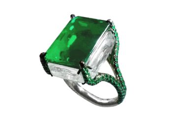 Boghossian Colombian Emerald and Beryl Ring
