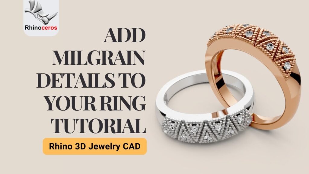Milgrain Ring with Geometric Pattern Milgrain Ring with Geometric Pattern