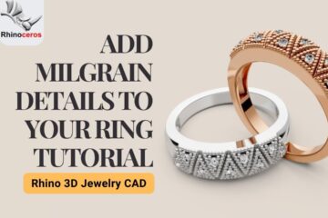 Milgrain Ring with Geometric Pattern