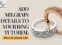 Milgrain Ring with Geometric Pattern