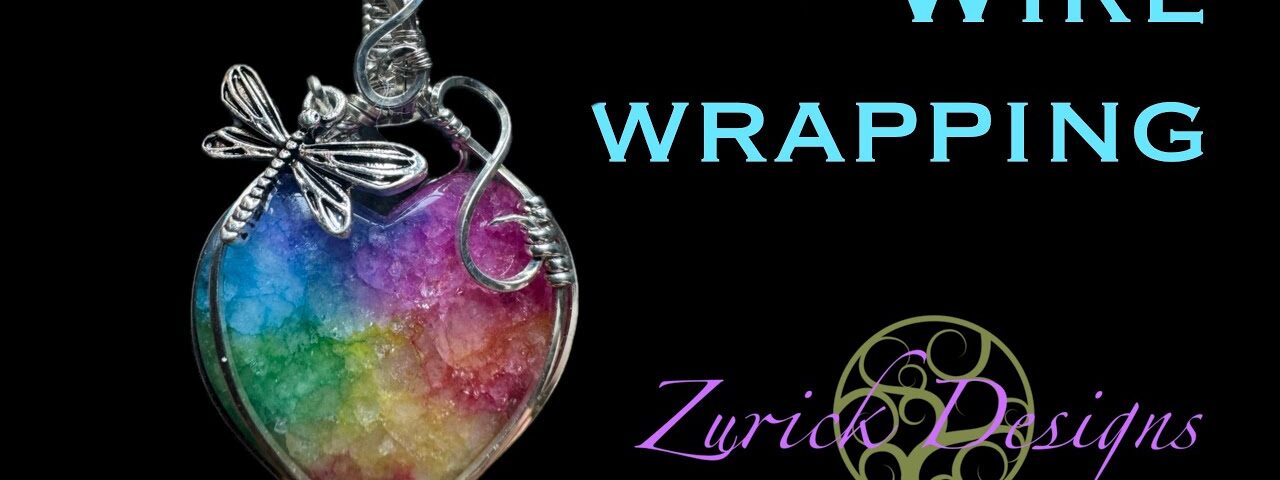 Wire Wrap a Heart Shaped Stone-Rainbow Quartz Pendant Tutorial