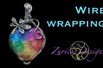 Wire Wrap a Heart Shaped Stone-Rainbow Quartz Pendant Tutorial