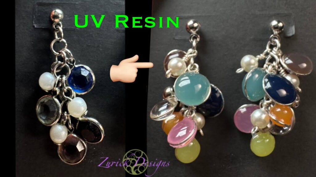 Recreating my FAVORITE Childhood Earrings! Resin Dangle Cluster Earrings